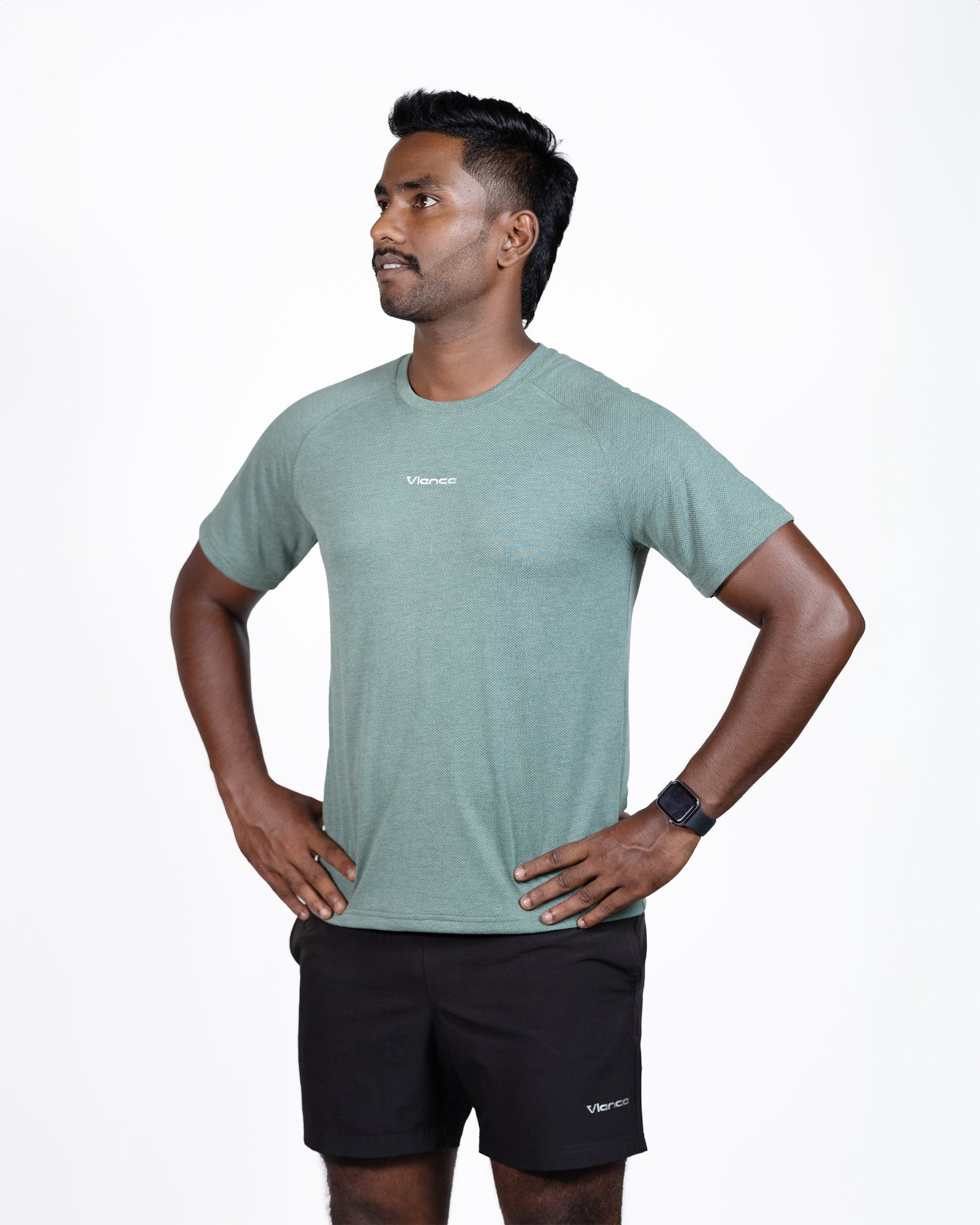 Mens Raglan Olive Green