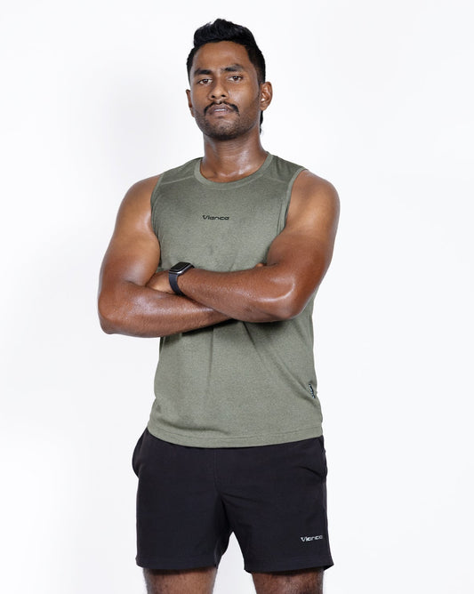 Mens Tank Dark Green